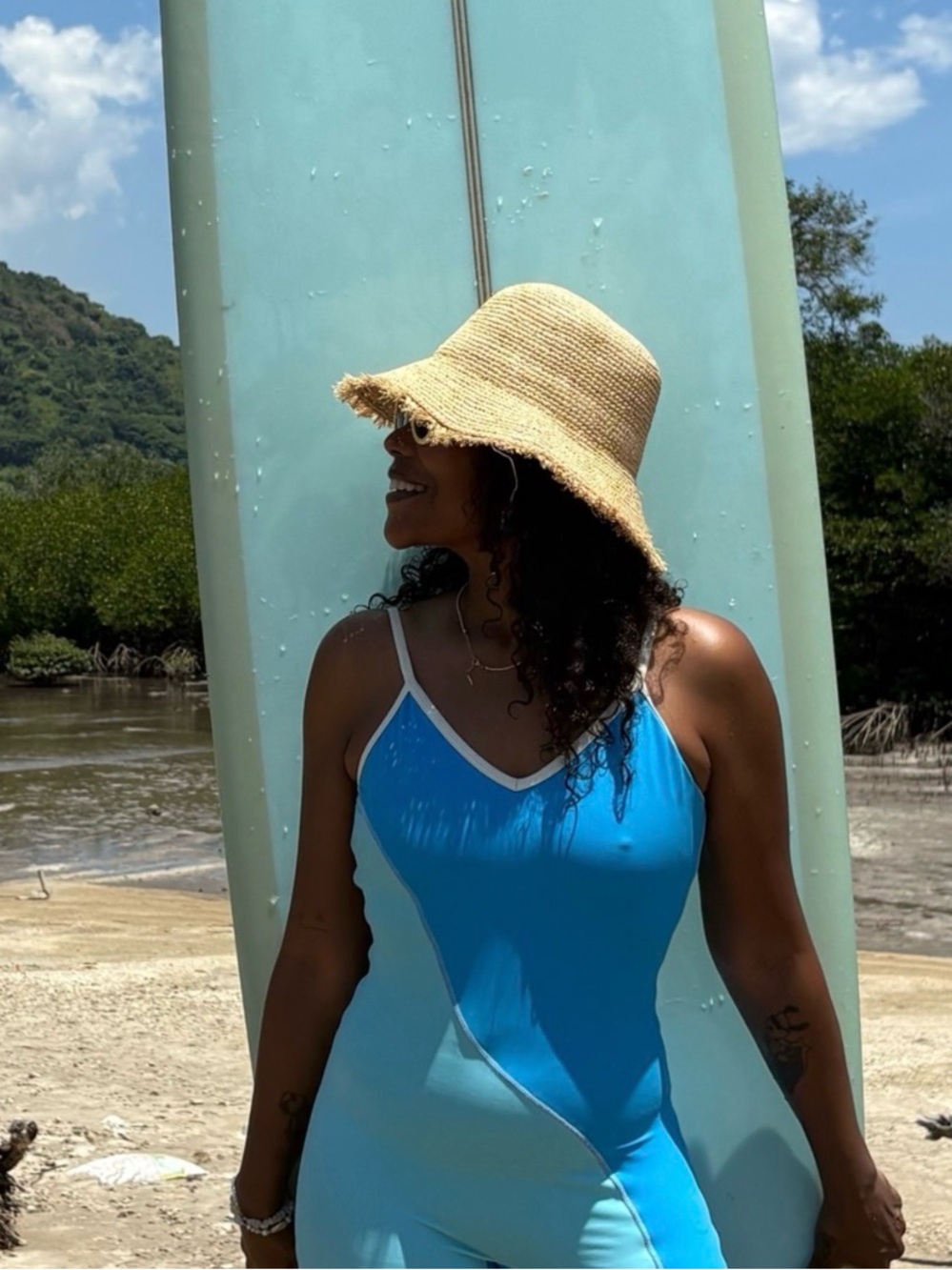 Coco Puff Raffia Bucket Hat - Picture 4 of 9
